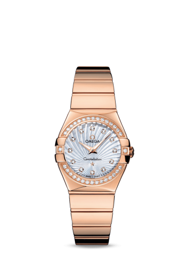 Omega Constellation Quartz 27 Polished Red Gold / Diamond / MOP Supernova